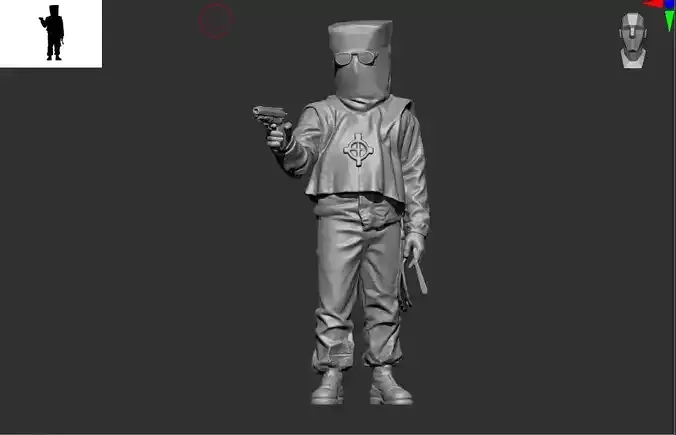 Art the clown from the film Terrifier and Terrifier 2 3D model 3D ...