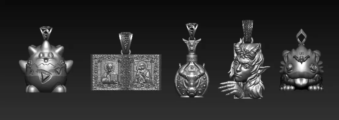 Fantasy Mystical Pendant Collection 3D print model