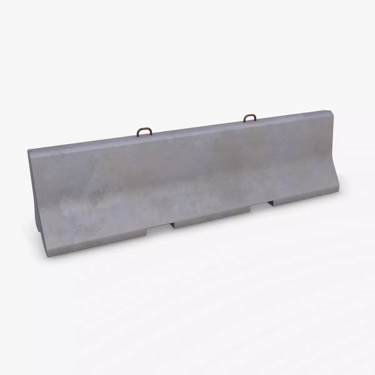 Concrete Barrier Low-poly PBR Low-poly 3D model