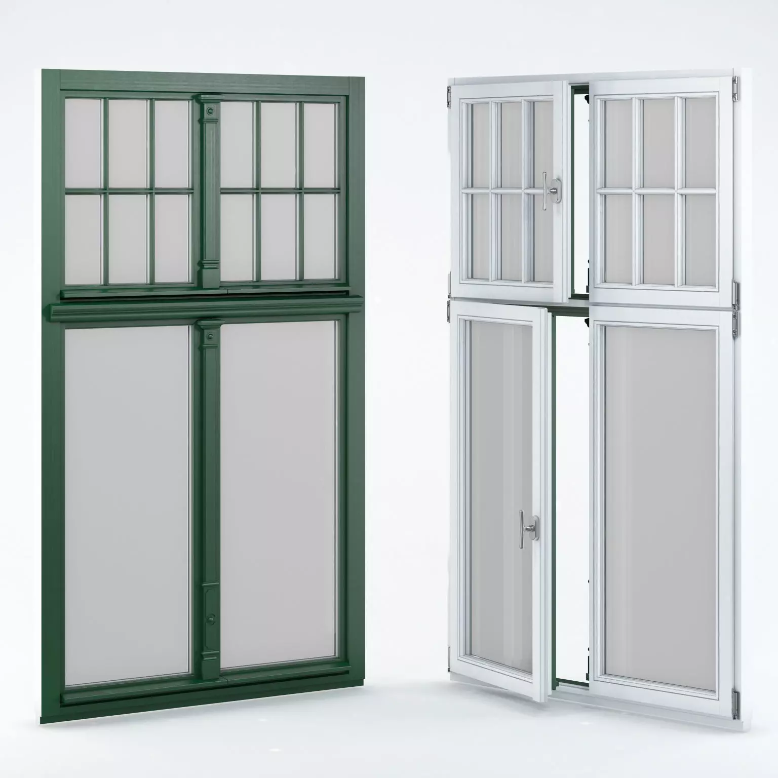 Wood Window 3D model_0