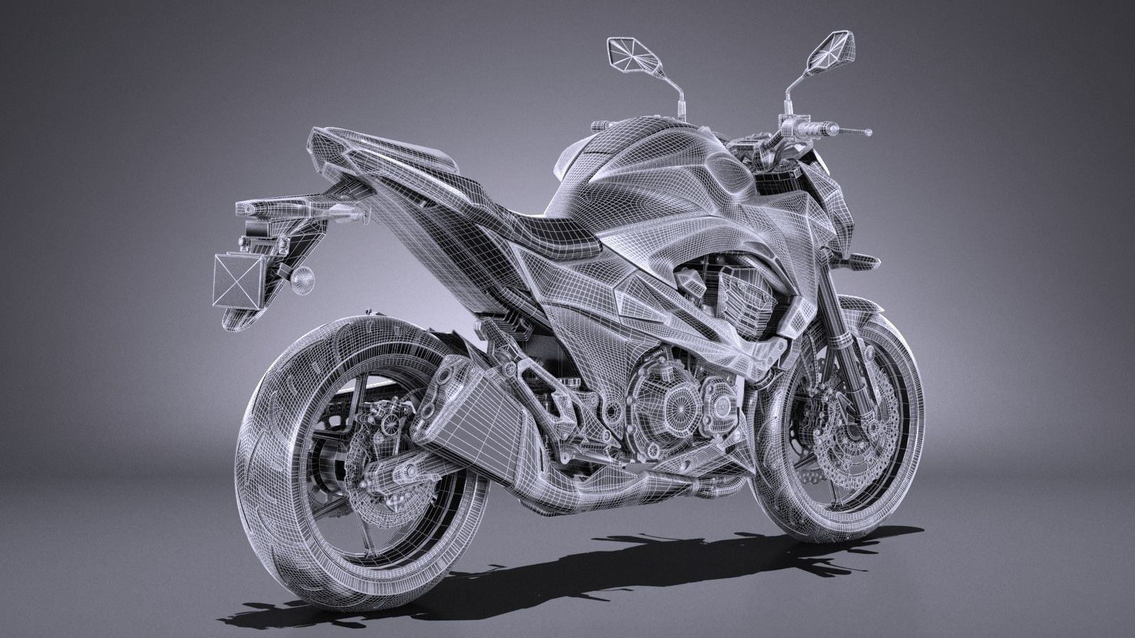 Kawasaki Z 800 2017 3D model_13