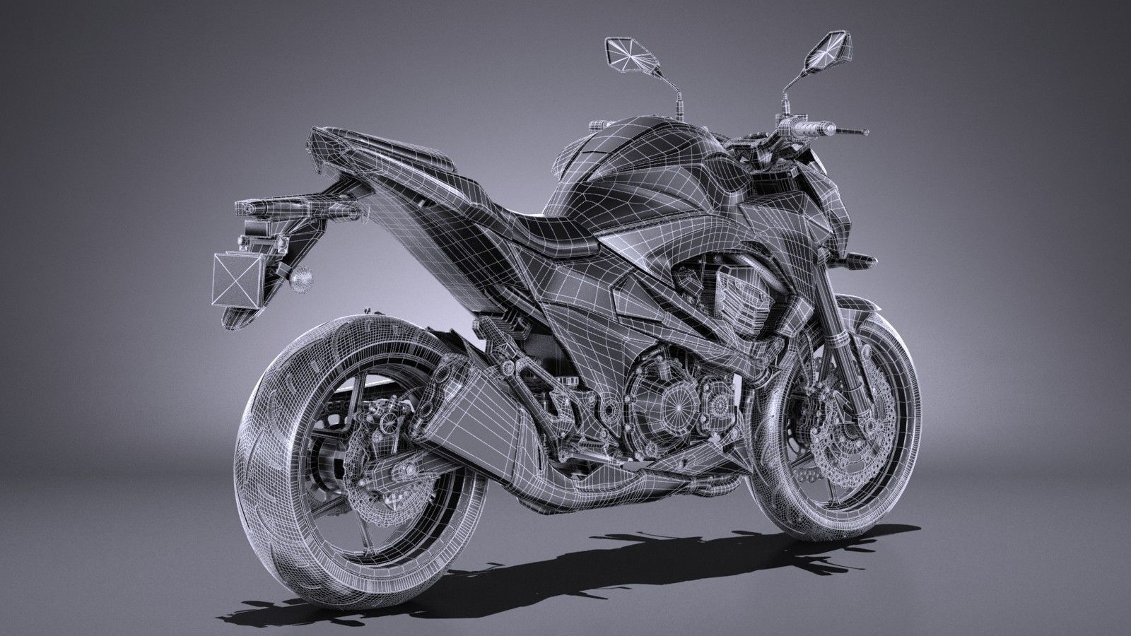 Kawasaki Z 800 2017 3D model_15