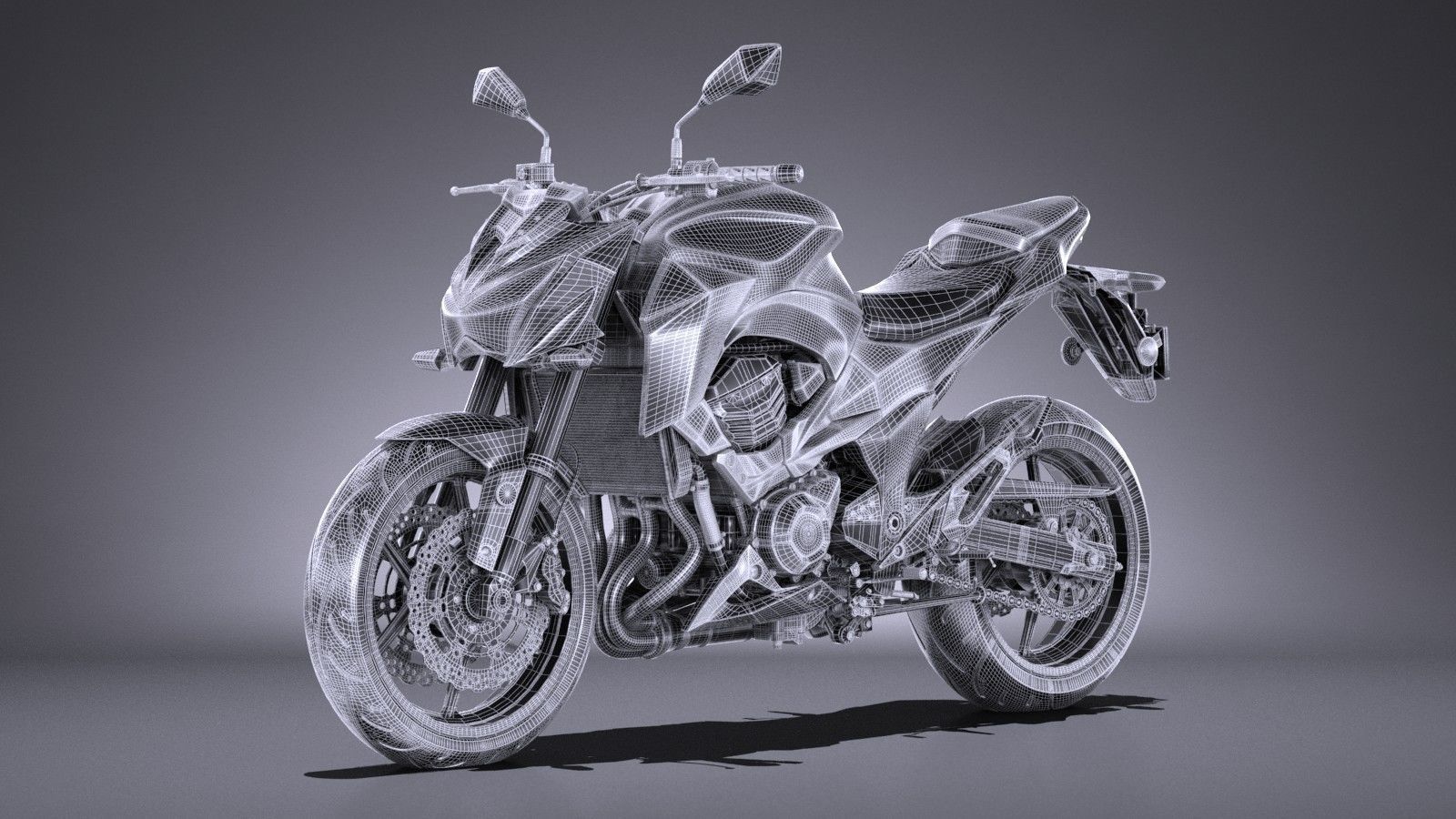 Kawasaki Z 800 2017 3D model_12