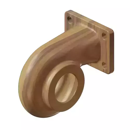 Wooden Turbine Housing Toy 3D model