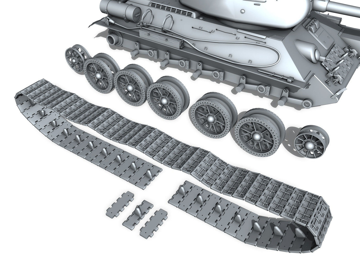 T-34 85 - Soviet medium tank 3D model_9