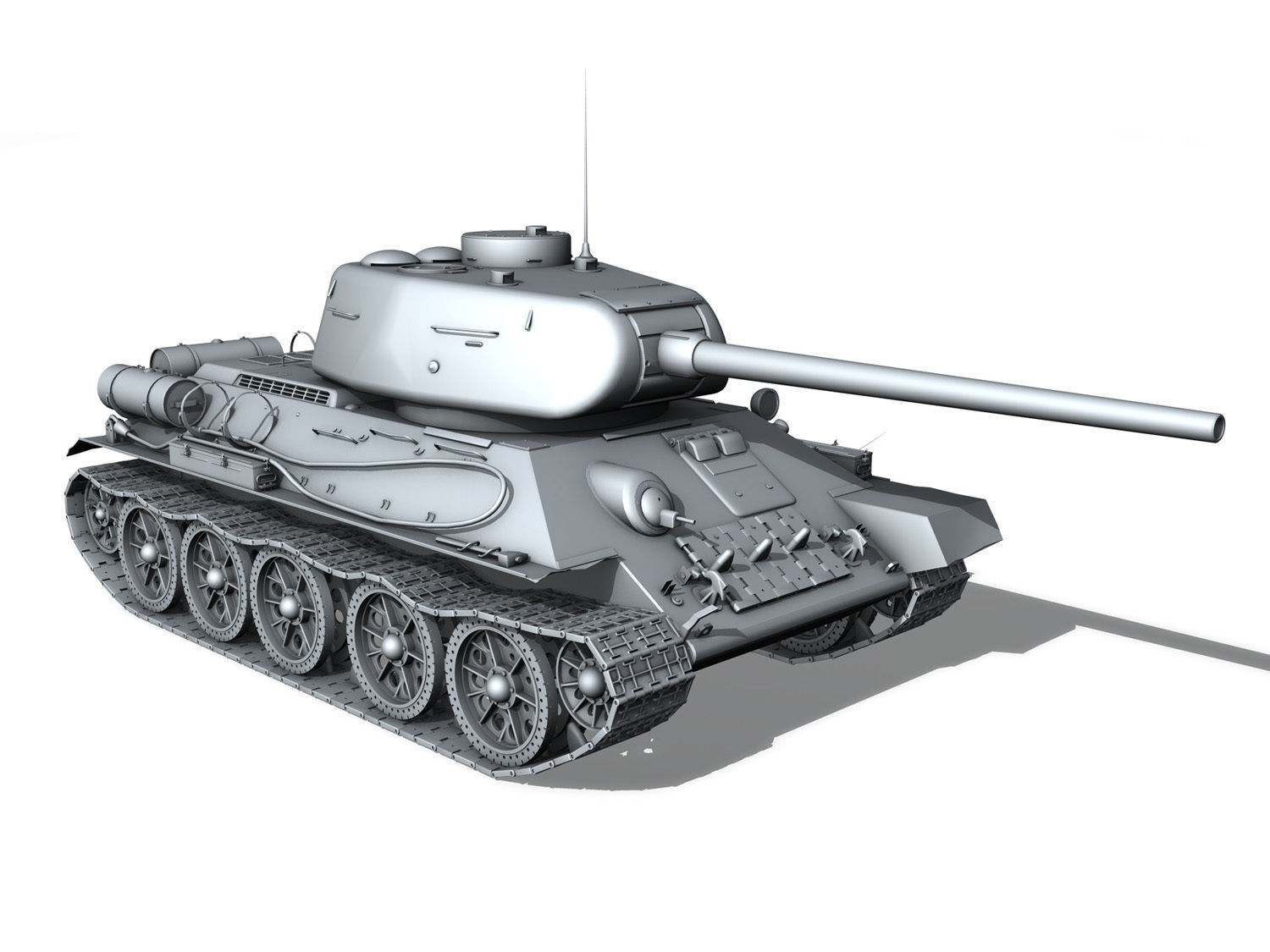 T-34 85 - Soviet medium tank 3D model_8