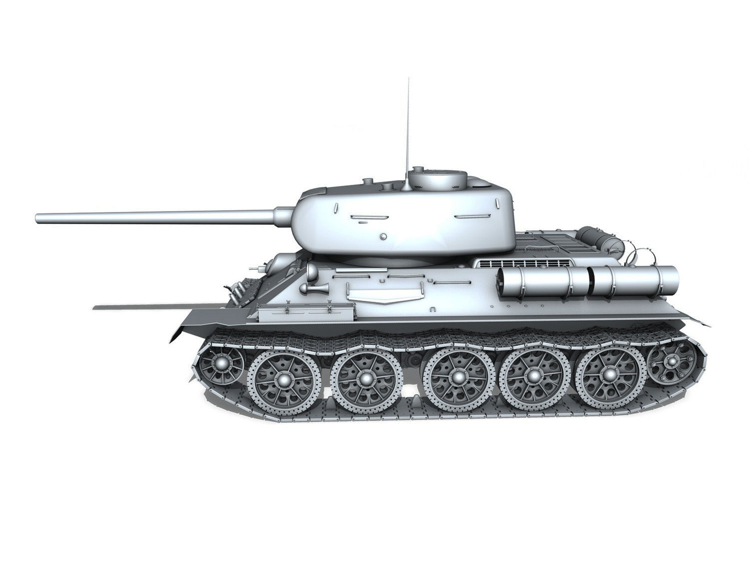 T-34 85 - Soviet medium tank 3D model_2
