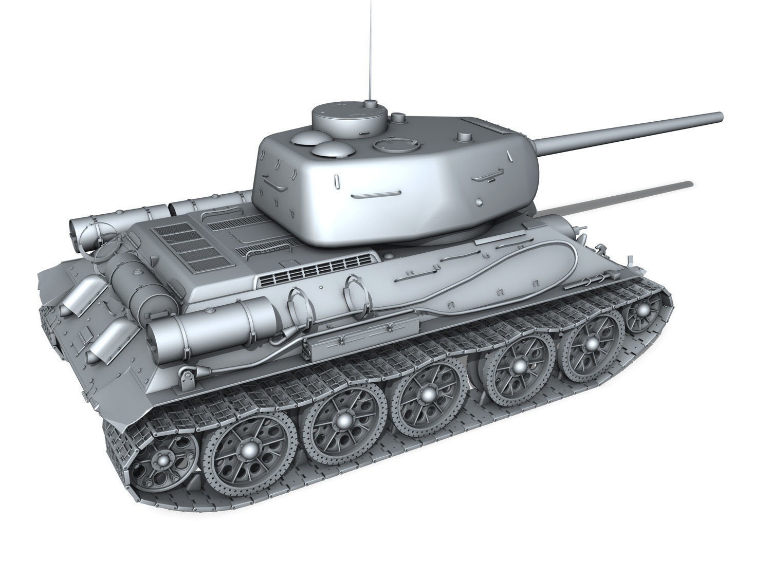 T-34 85 - Soviet medium tank 3D model_7
