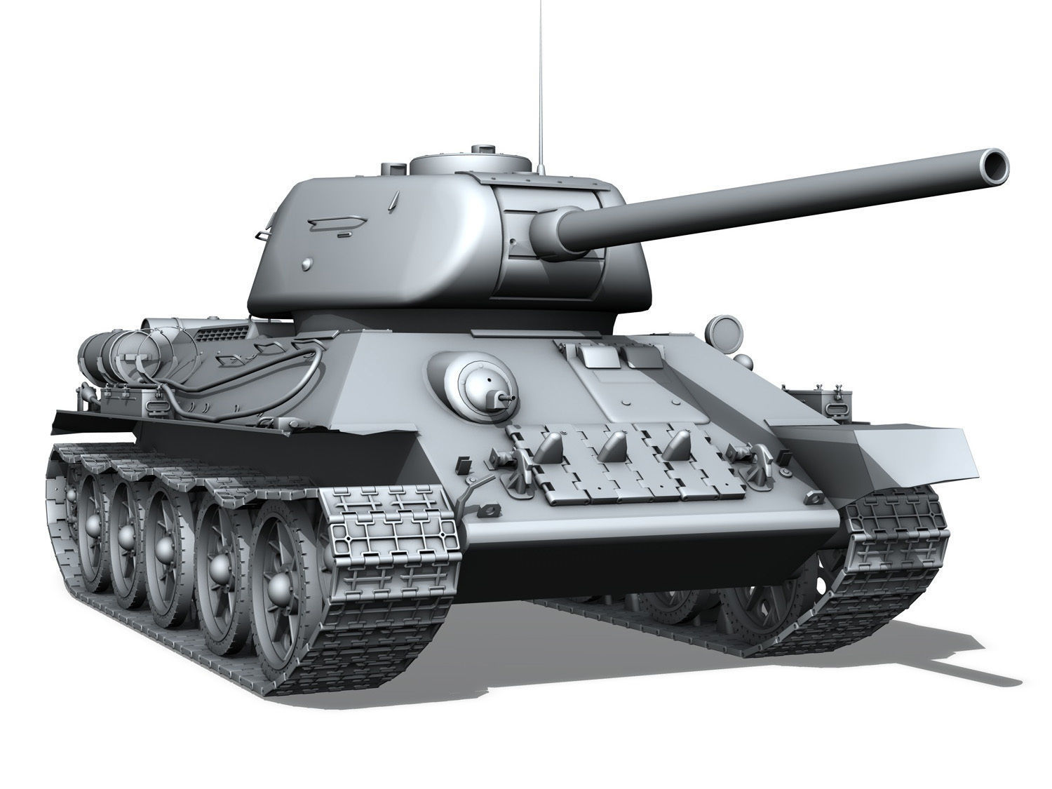 T-34 85 - Soviet medium tank 3D model_3