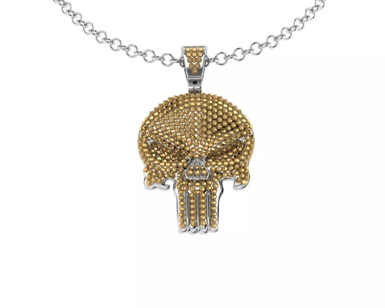 Punisher Skull Pendants 3D print model