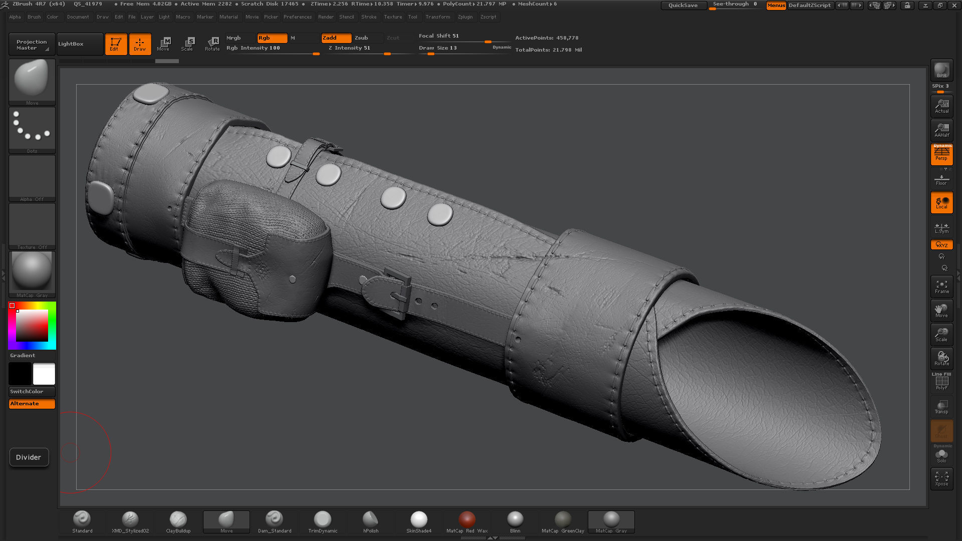 Holster with arrows Low-poly 3D model_6