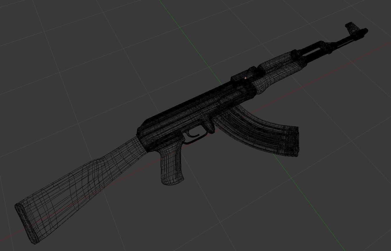 Ak-47 rifle Free 3D model