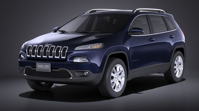 Jeep Cherokee Limited 2016 VRAY 3D model