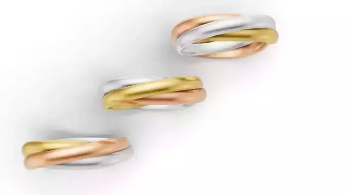 Trinity Ring Small Model 3D print model