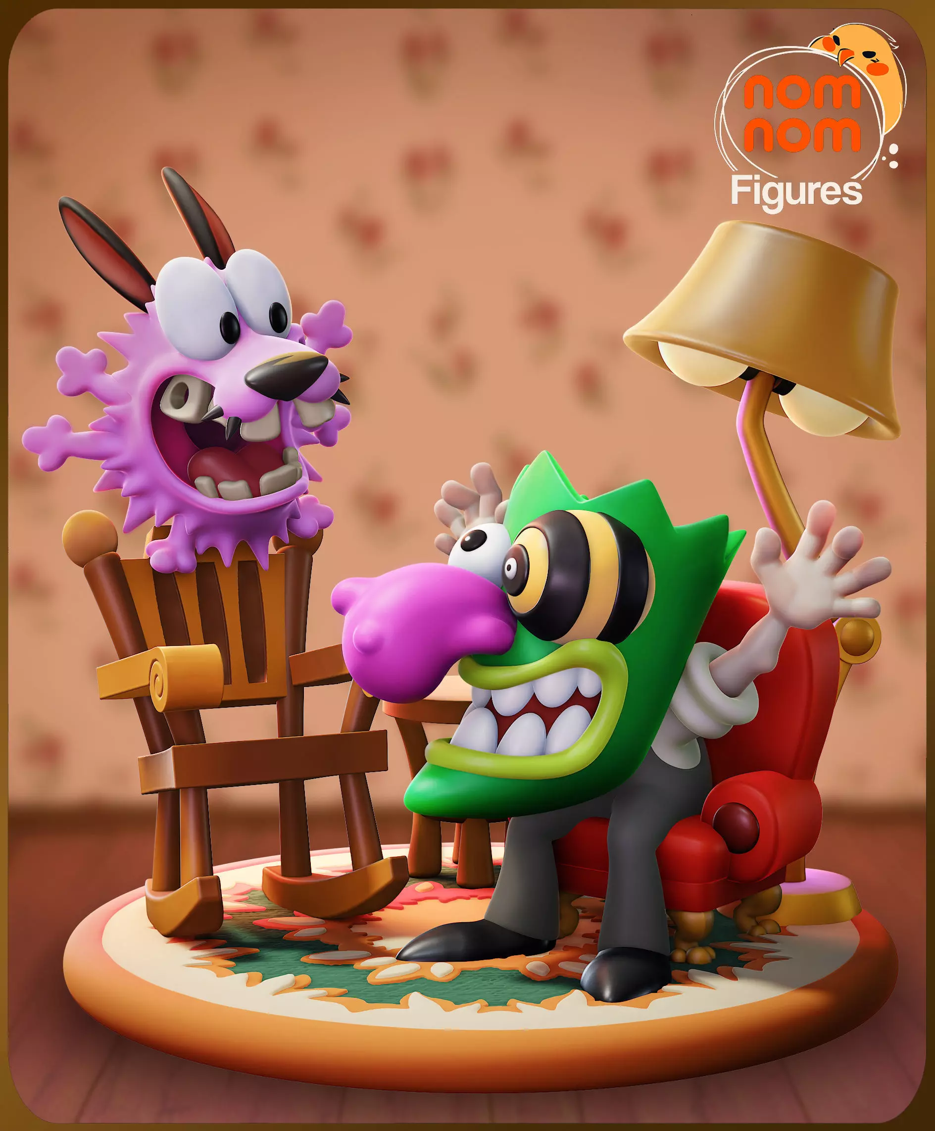 Chibi Courage the Cowardly Dog 3D print model