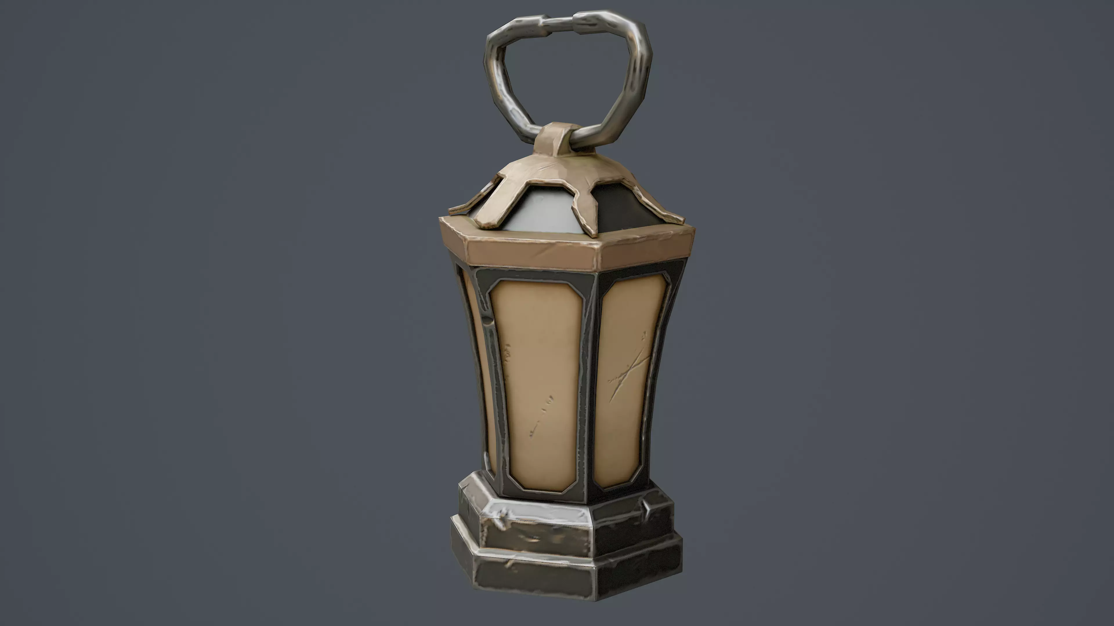 Stylized Lantern Game Ready Model Low-poly 3D model