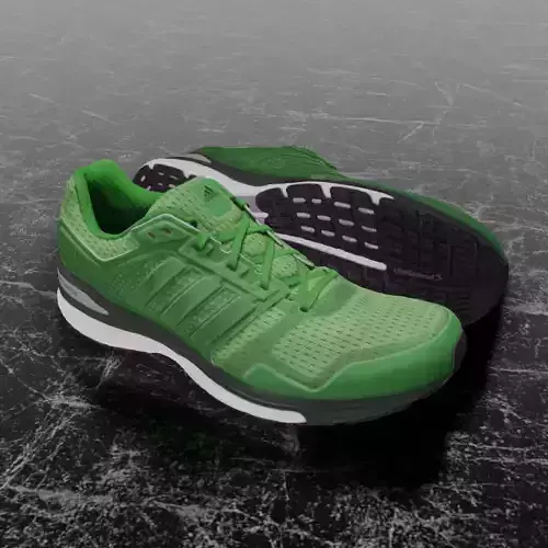 ADIDAS 3D SHOES - GREEN - SUPERNOVA Low-poly 3D model