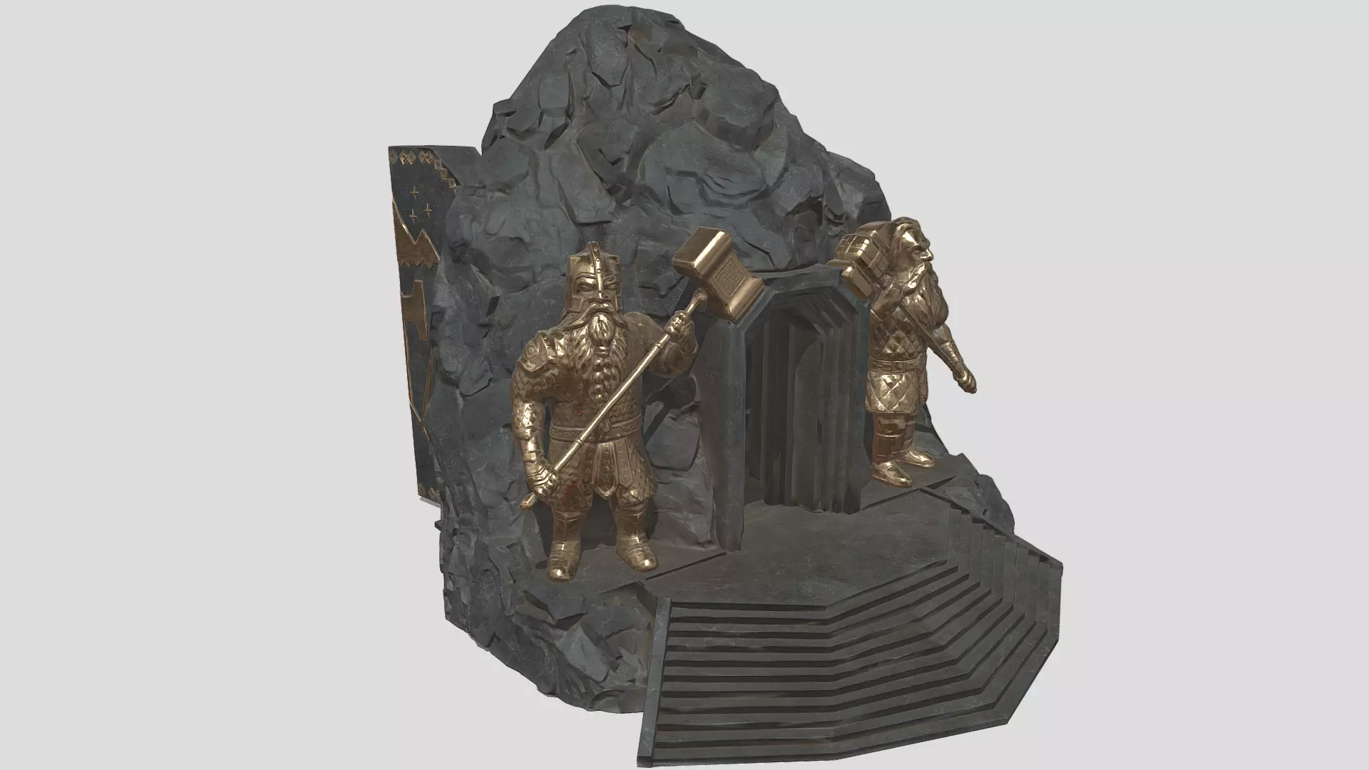 Dwarf entrance for 3d printing 3D print model