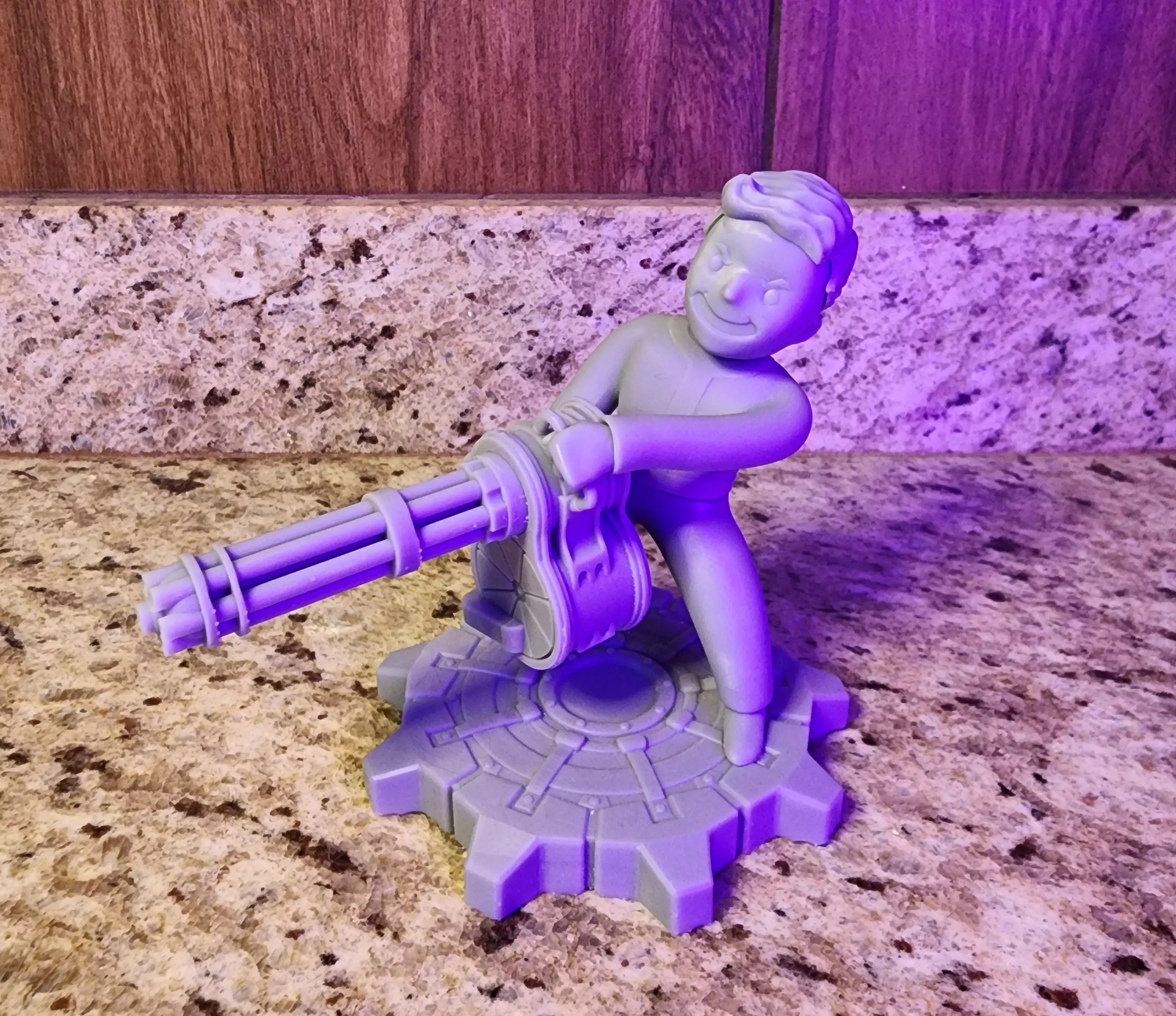 Fallout Vault Boy Heavy Gunner 3D Print 3D print model