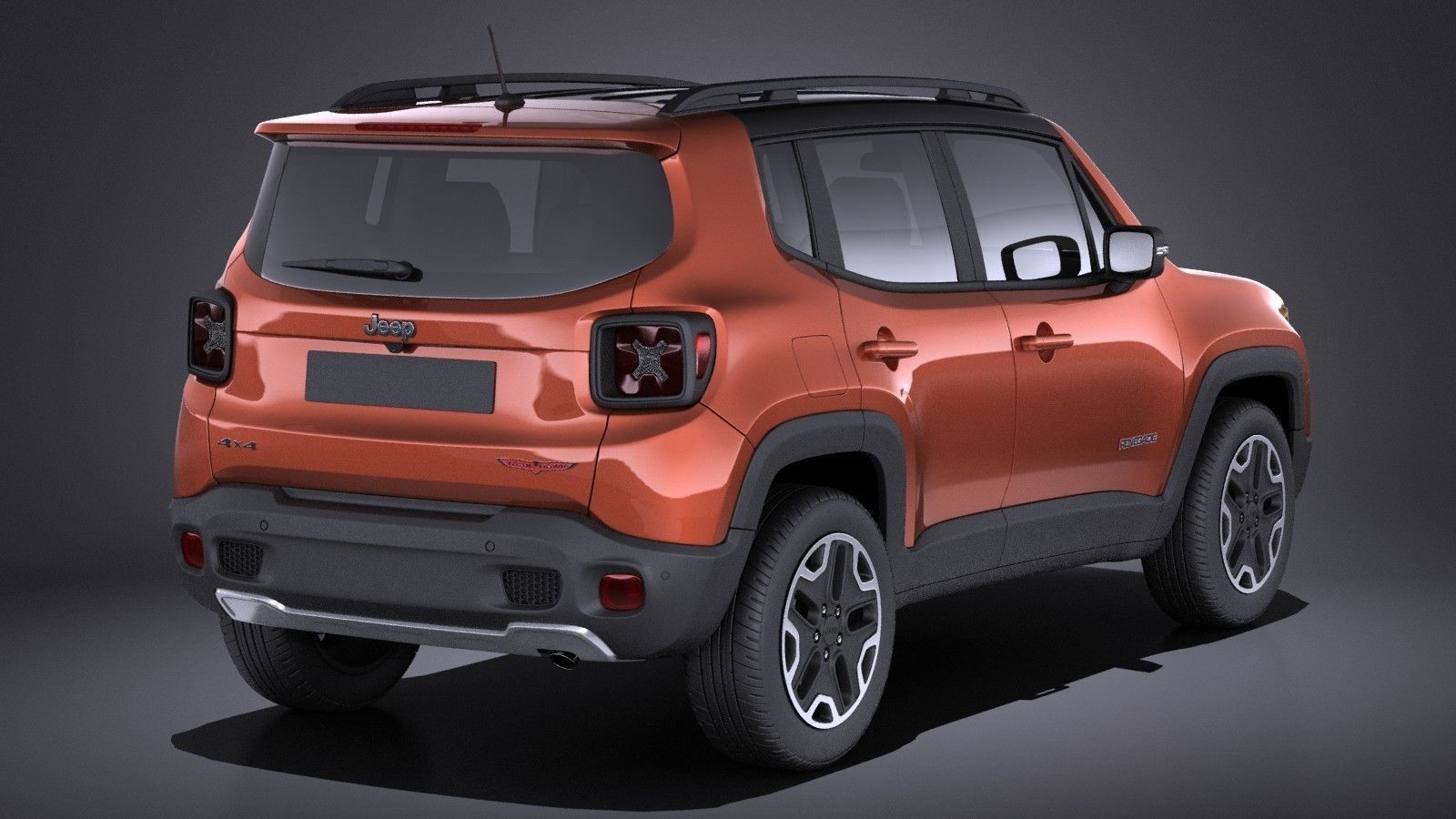 Jeep Renegade 2017 VRAY 3D model_4