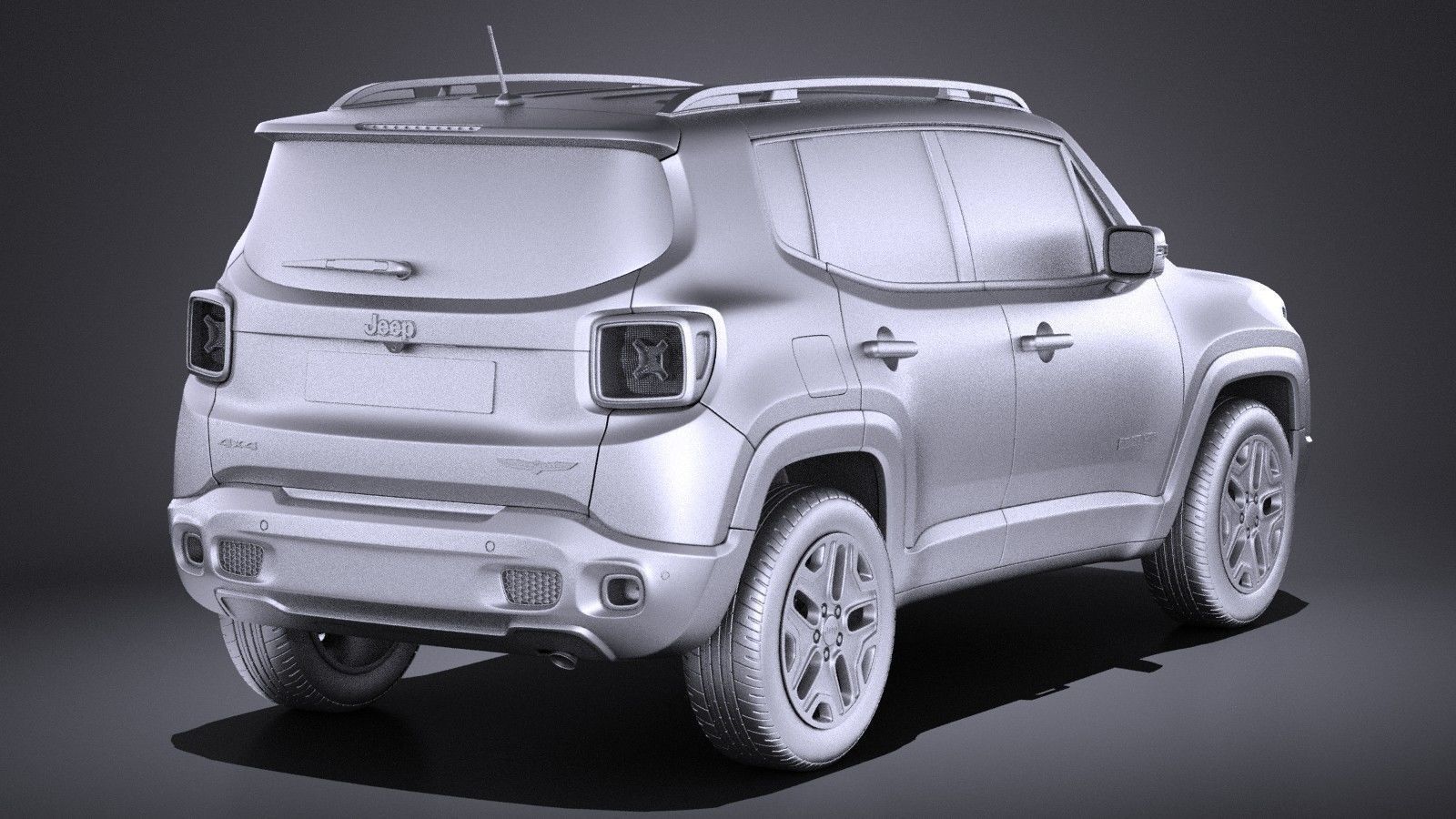 Jeep Renegade 2017 VRAY 3D model_8