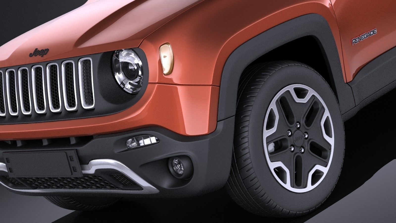 Jeep Renegade 2017 VRAY 3D model_2