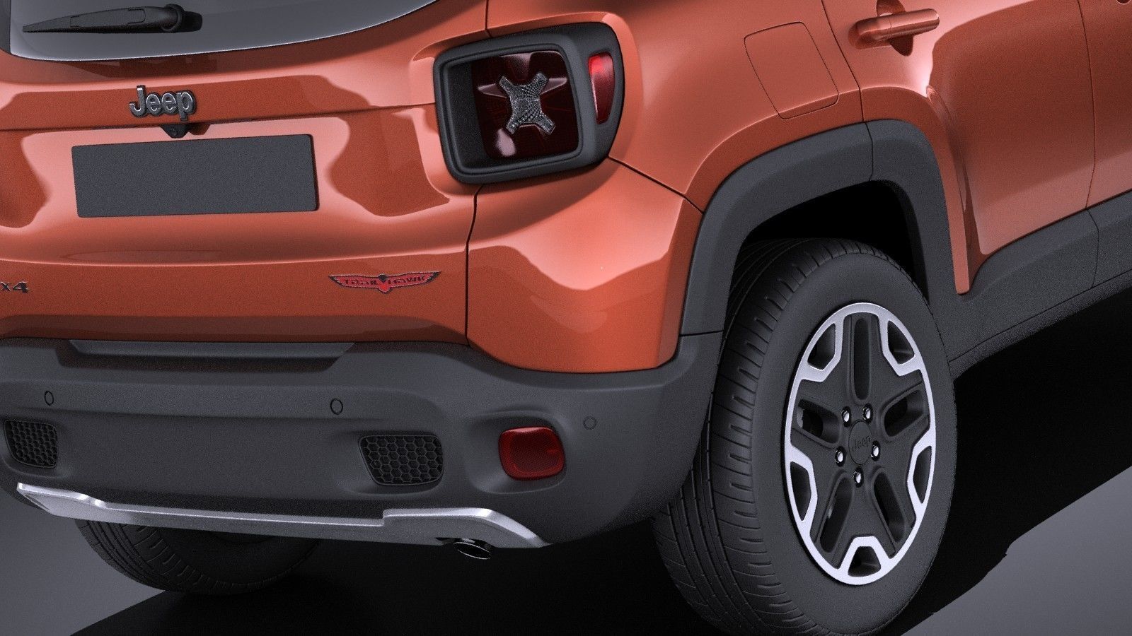 Jeep Renegade 2017 VRAY 3D model_3