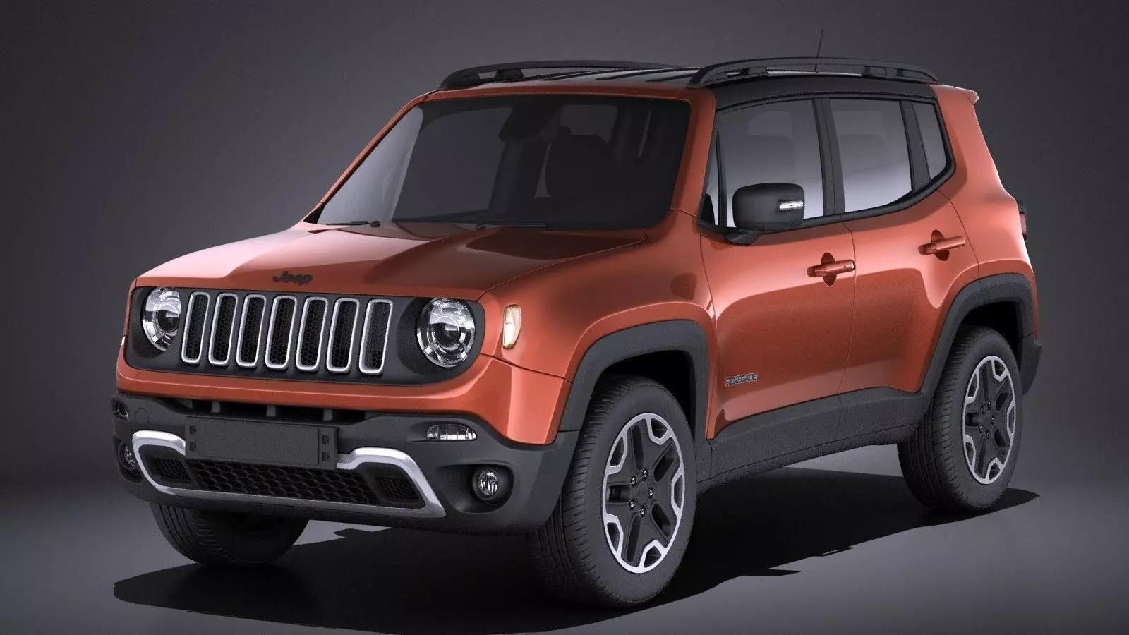 Jeep Renegade 2017 VRAY 3D model_0