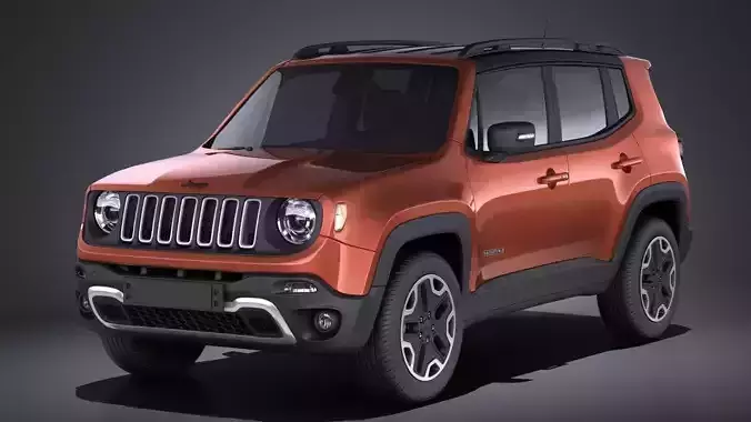 Jeep Renegade 2017 VRAY 3D model Jeep Renegade 2017 VRAY 3D model