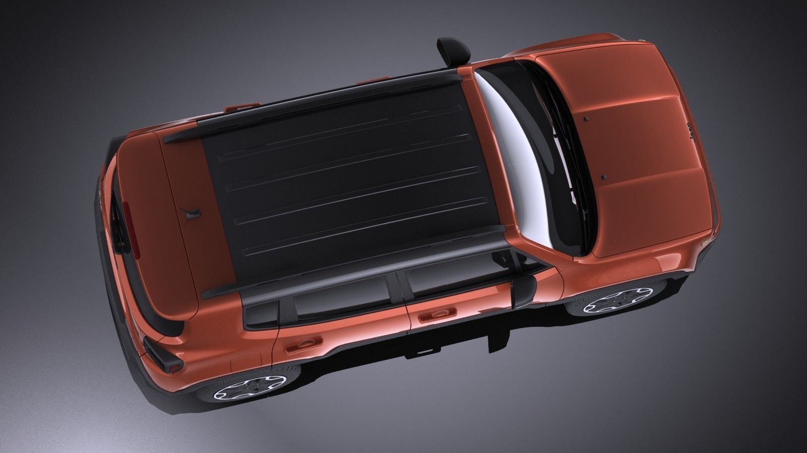 Jeep Renegade 2017 VRAY 3D model_7