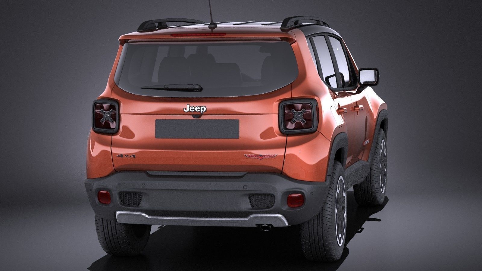 Jeep Renegade 2017 VRAY 3D model_5