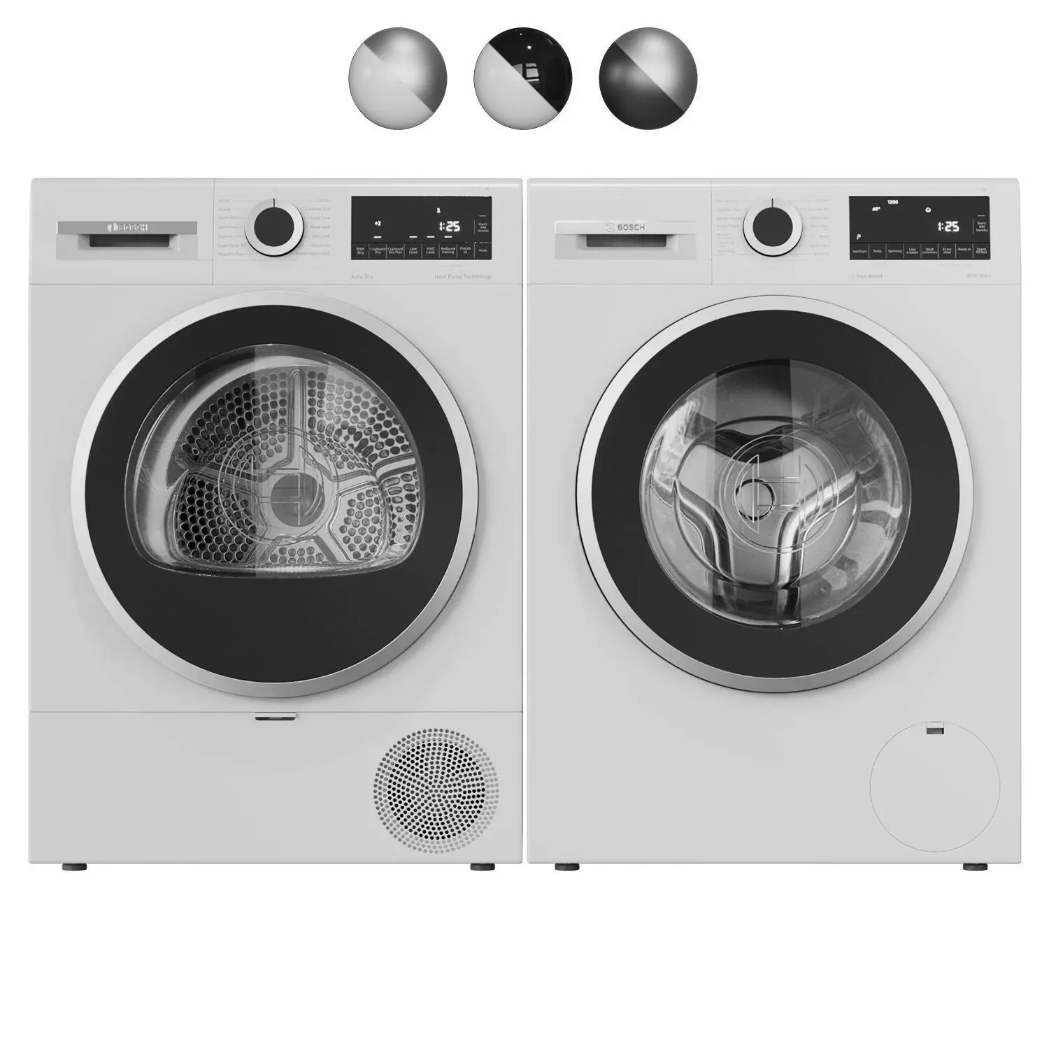 Bosch washing and drying machine Series 6 3D model