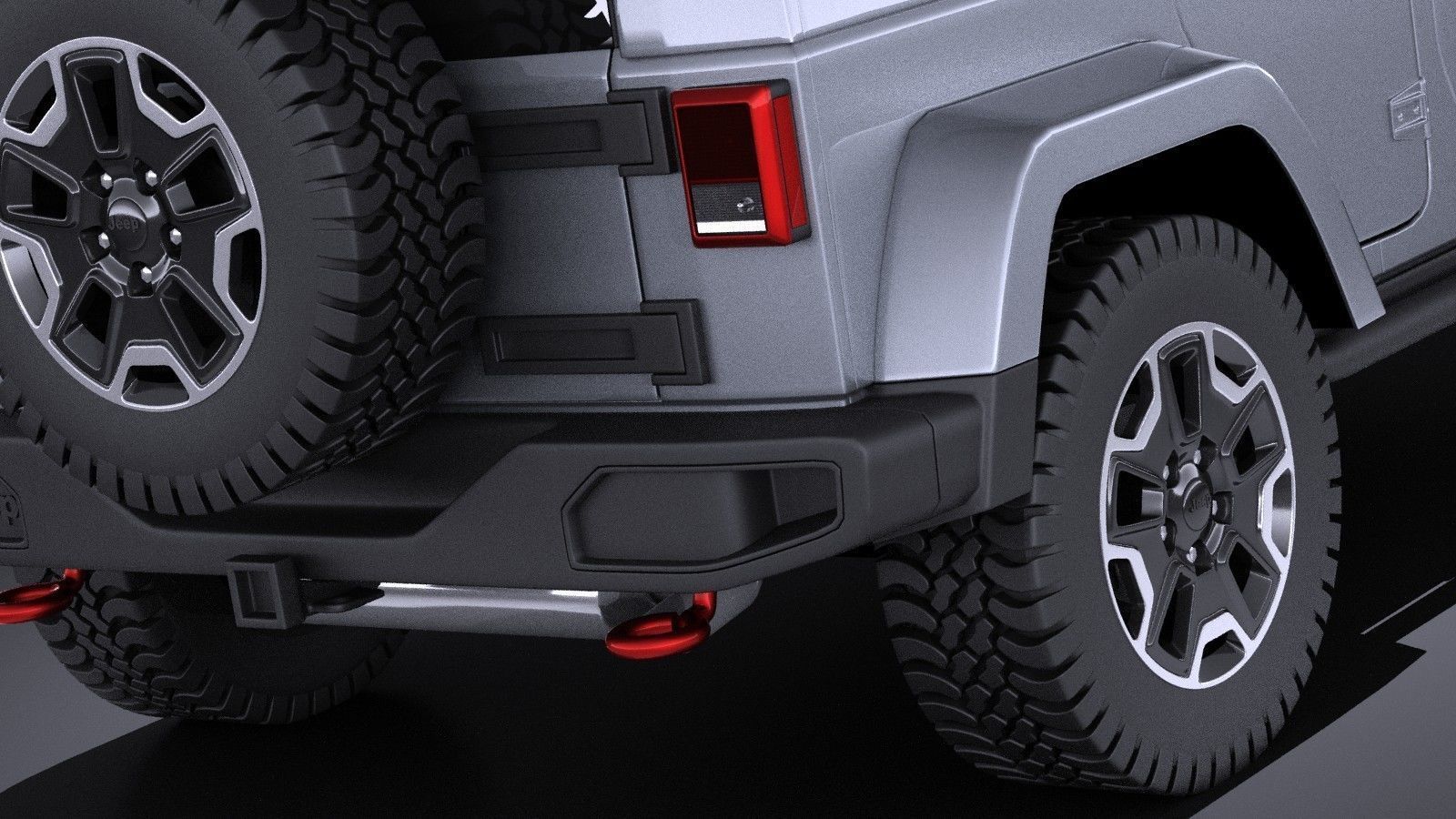 Jeep Wrangler Rubicon 2017 VRAY 3D model_3