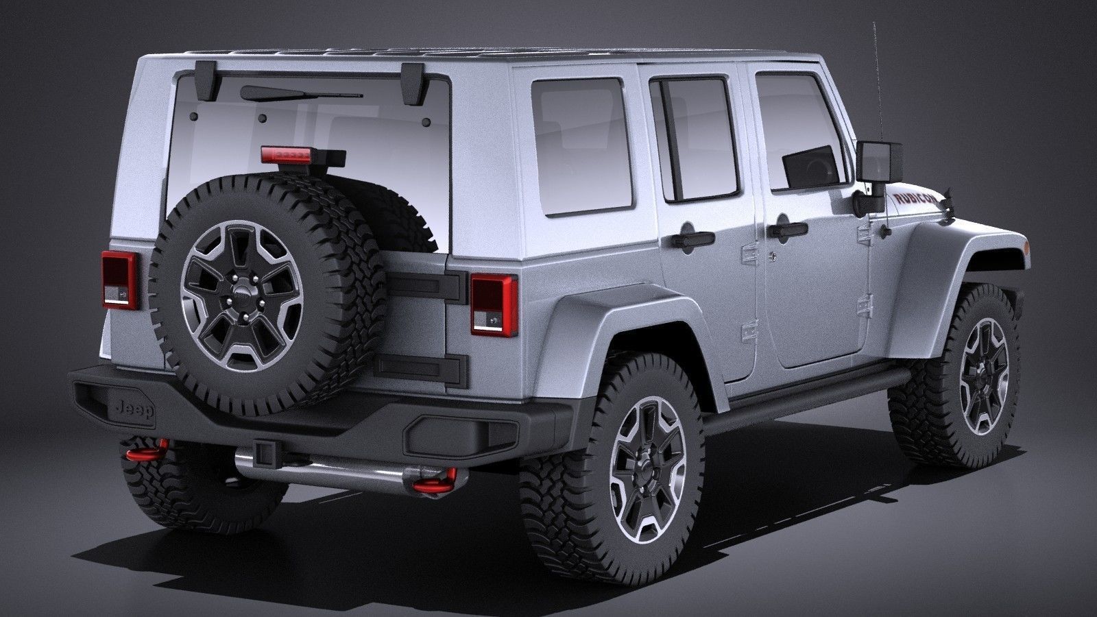 Jeep Wrangler Rubicon 2017 VRAY 3D model_4