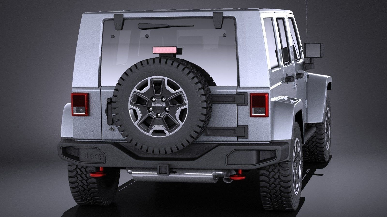 Jeep Wrangler Rubicon 2017 VRAY 3D model_6