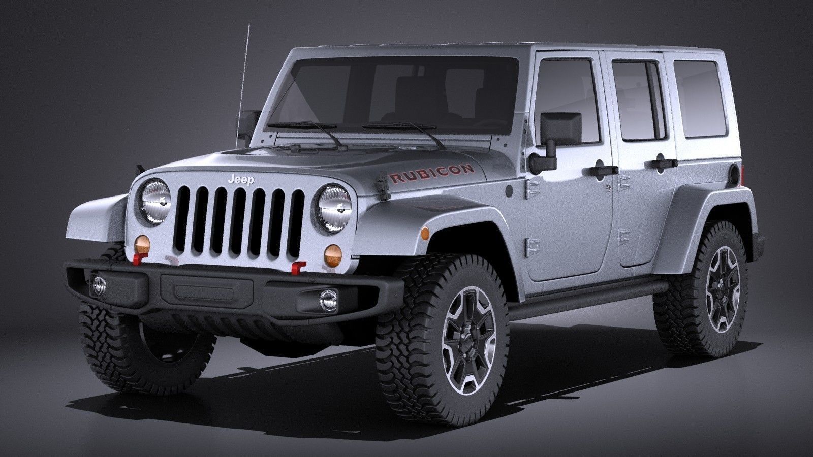 Jeep Wrangler Rubicon 2017 VRAY 3D model_1