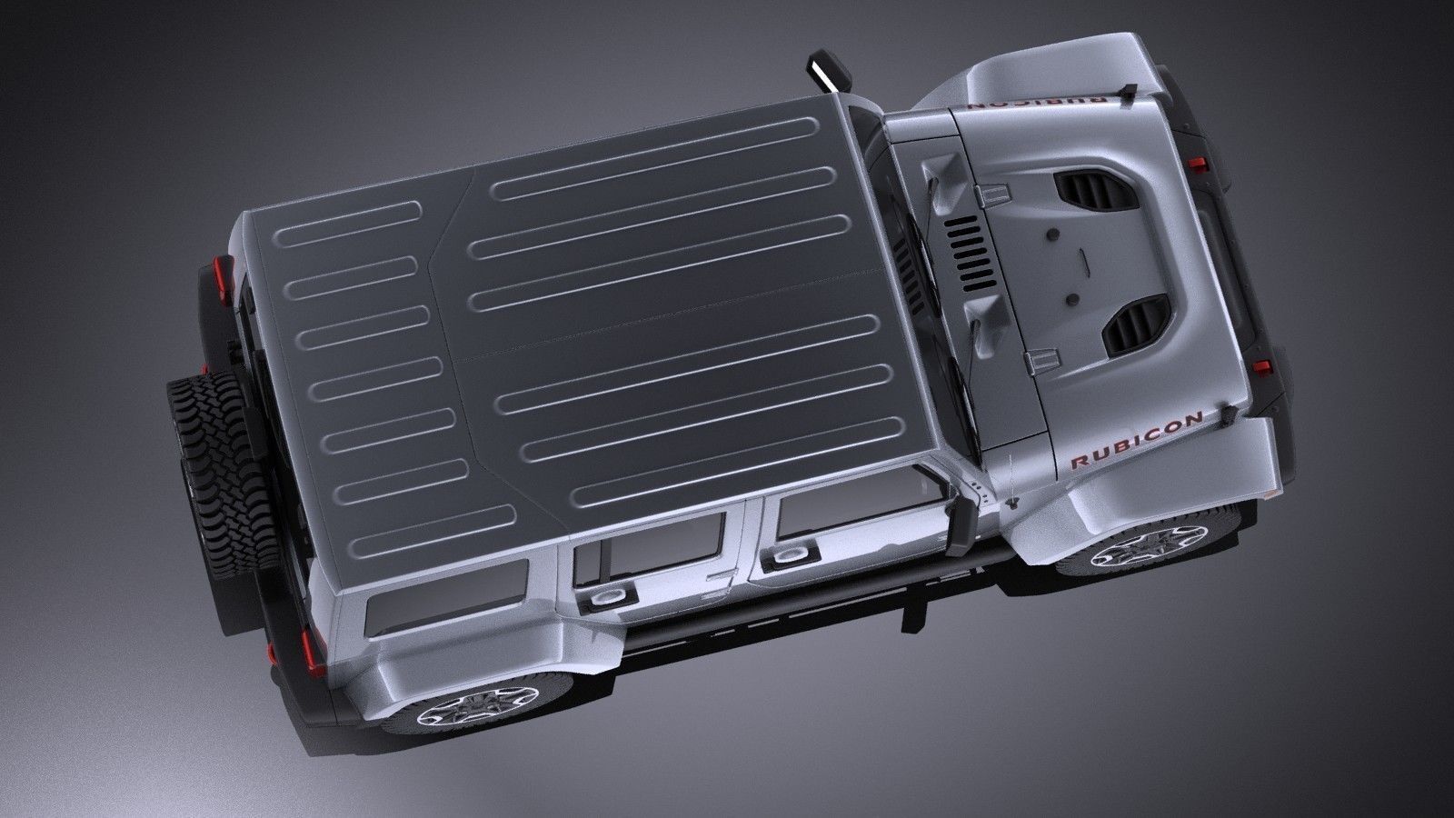 Jeep Wrangler Rubicon 2017 VRAY 3D model_7