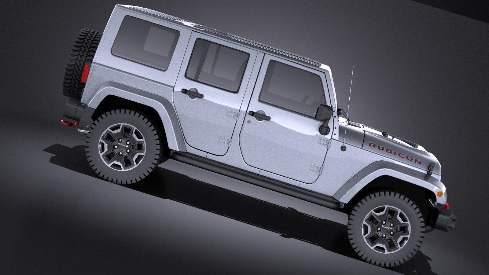 Jeep Wrangler Rubicon 2017 VRAY 3D model_5