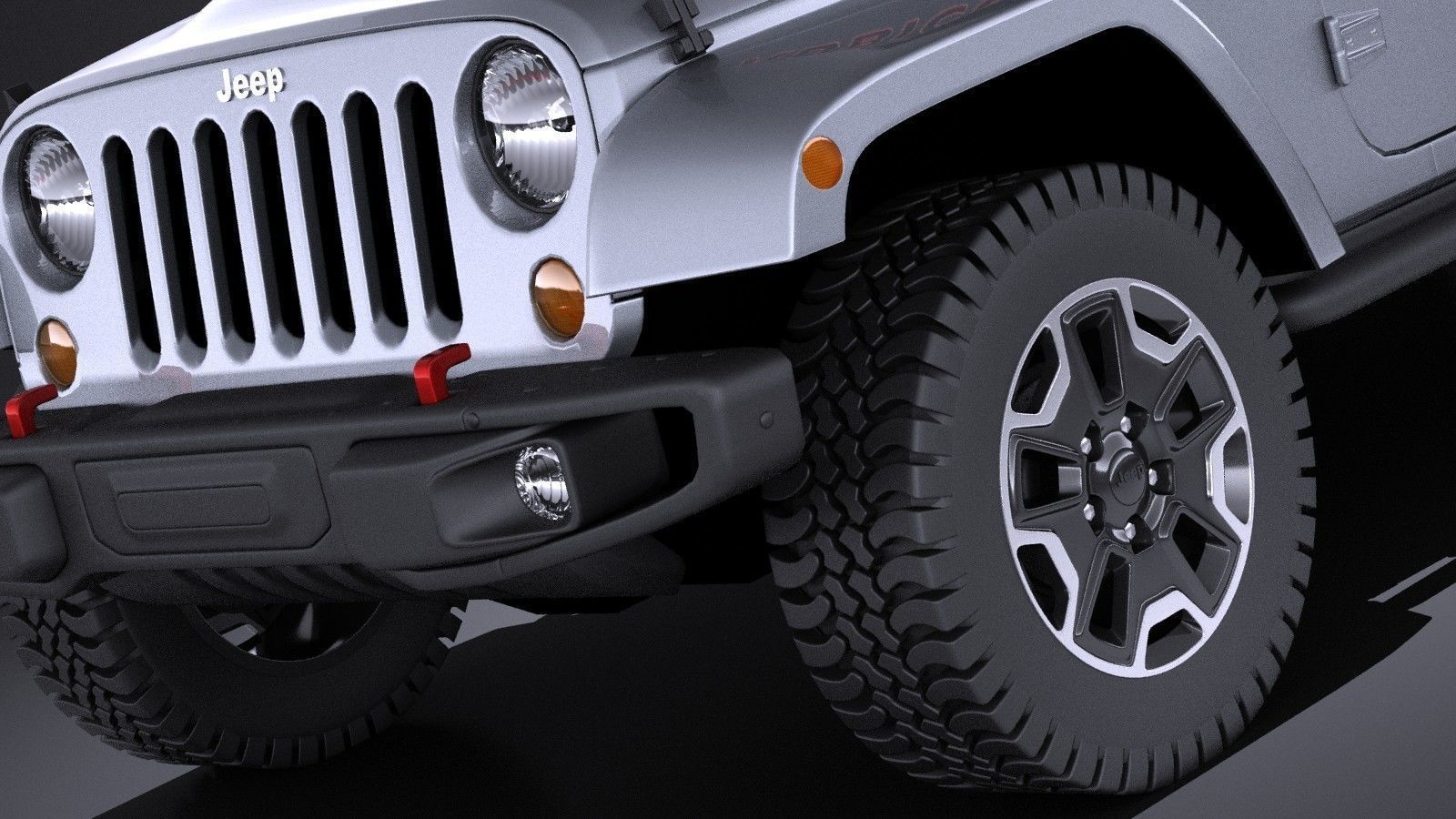 Jeep Wrangler Rubicon 2017 VRAY 3D model_2