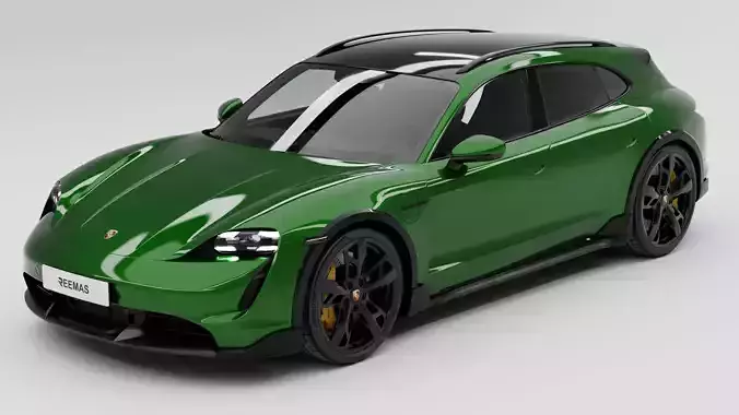 Porsche Taycan Turbo S Cross Turismo 3D model