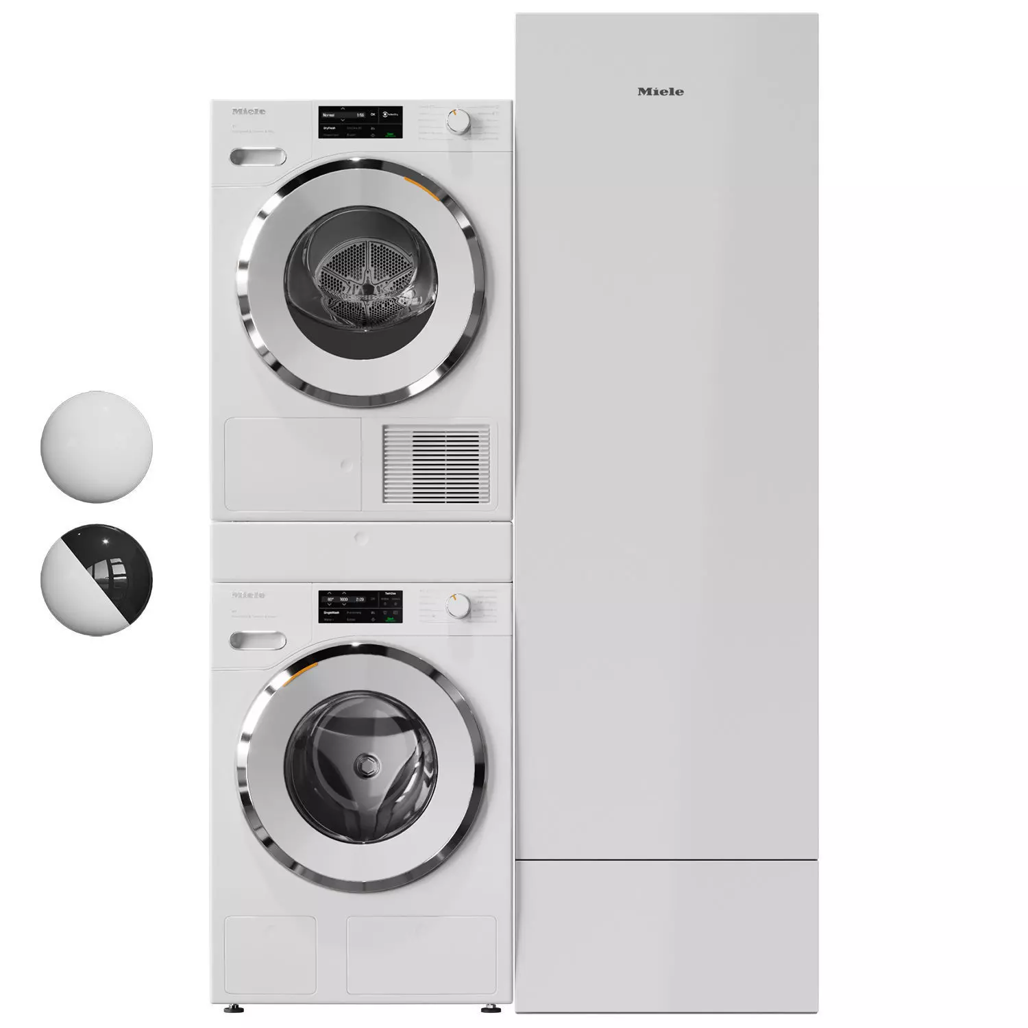 Washing machine dryer and drying cabinet Miele 01 3D model