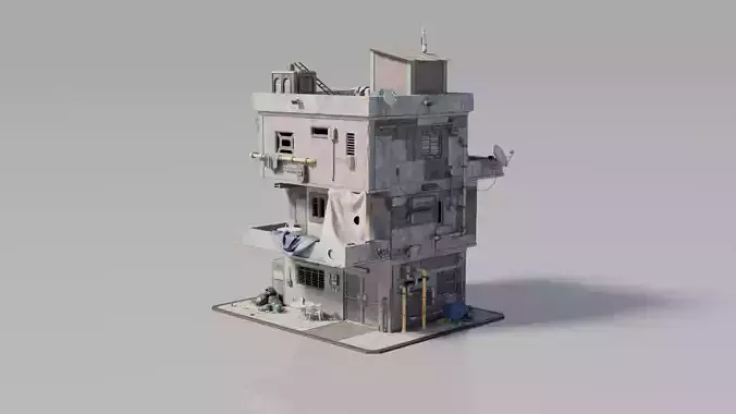 Neighborhood House Building 6 3D model