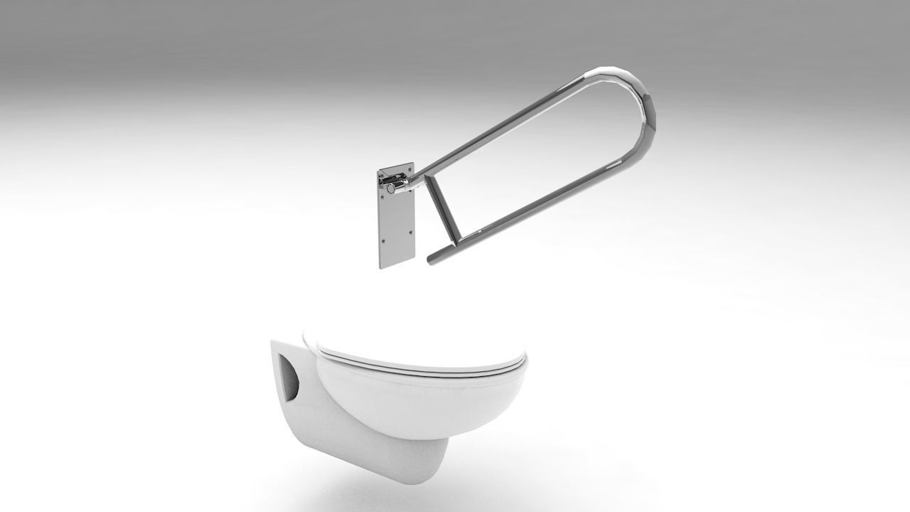 Folding Safety Handrails Free 3D print model