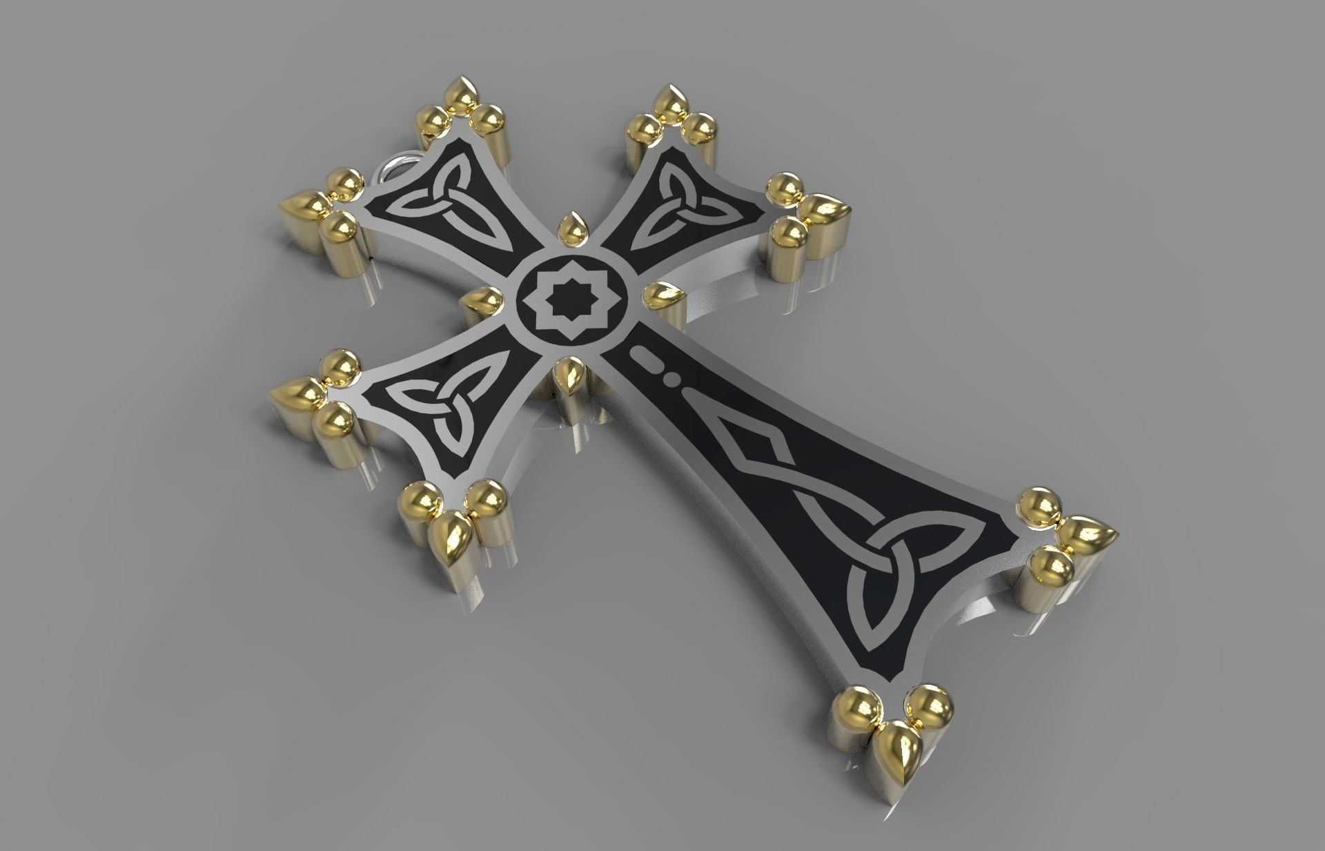 Armenian  cross  3D print model_4