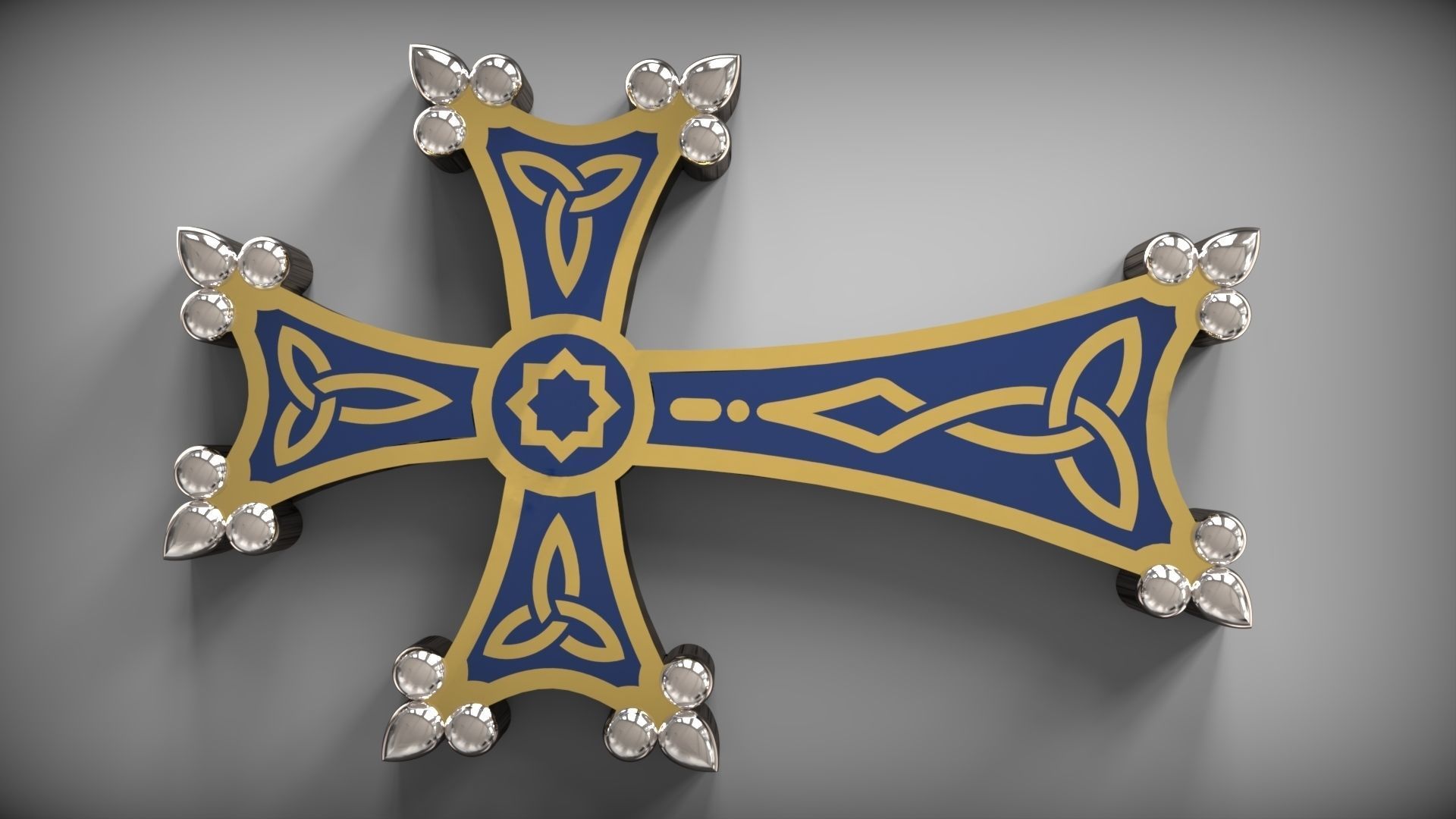 Armenian  cross  3D print model_6