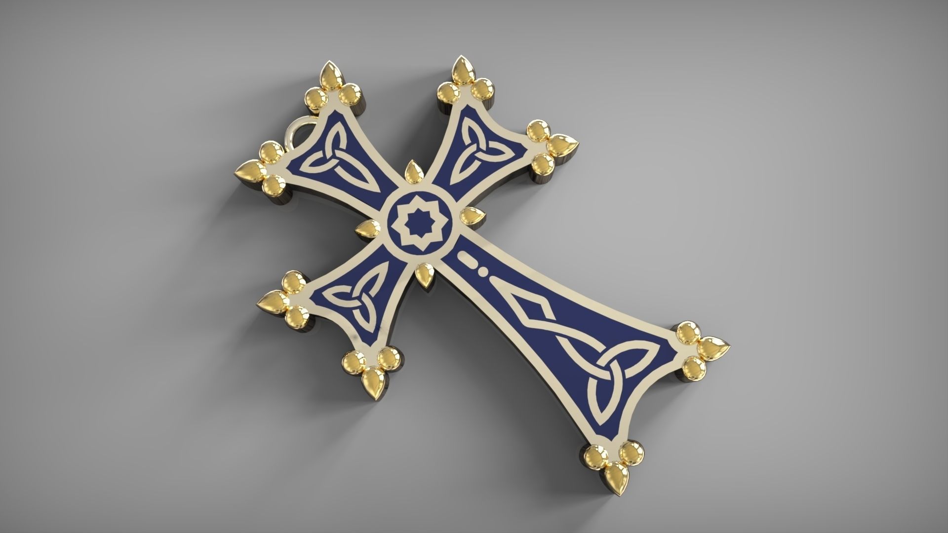 Armenian  cross  3D print model_5