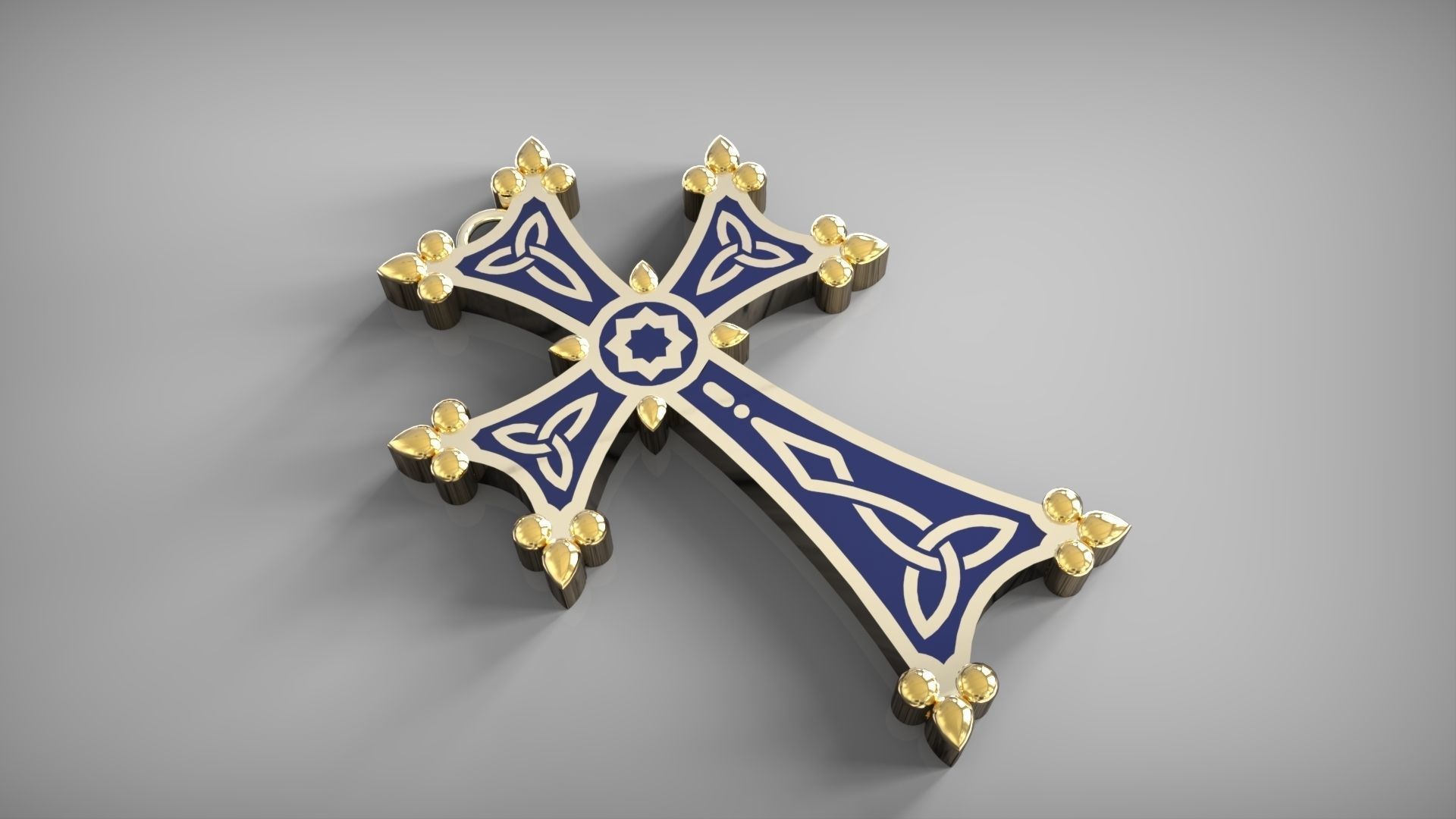 Armenian  cross  3D print model_1