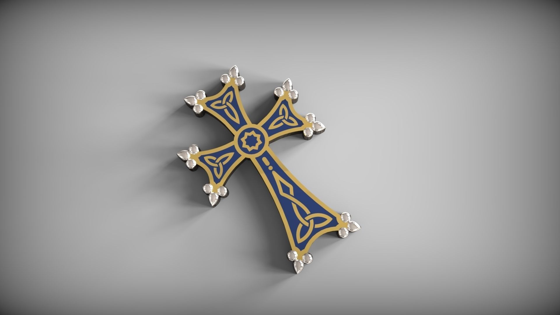 Armenian  cross  3D print model_3