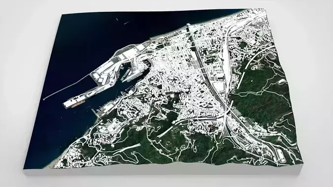 Cityscape Savona Italy 3D model 7