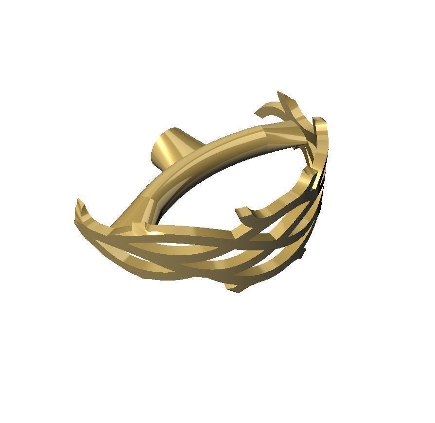 Mens bear ring 015 3D print model_9